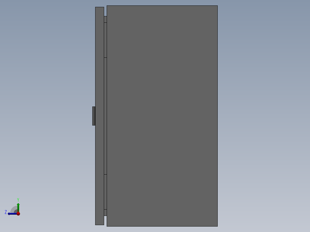 380x380x210电箱右视图