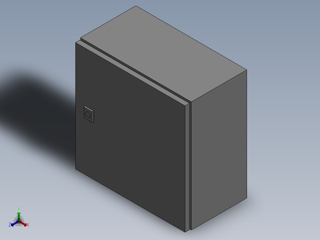 380x380x210电箱正等轴测图