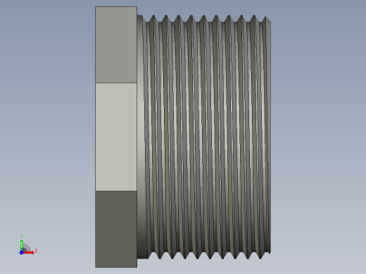 螺纹管转接头-内外丝异径 DN32-DN25前视缩略图