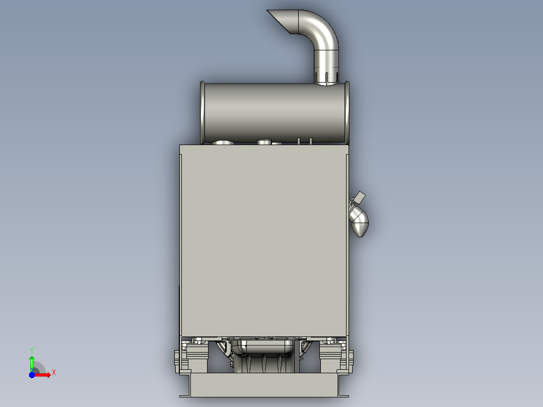 康明斯发动机70KW前视图