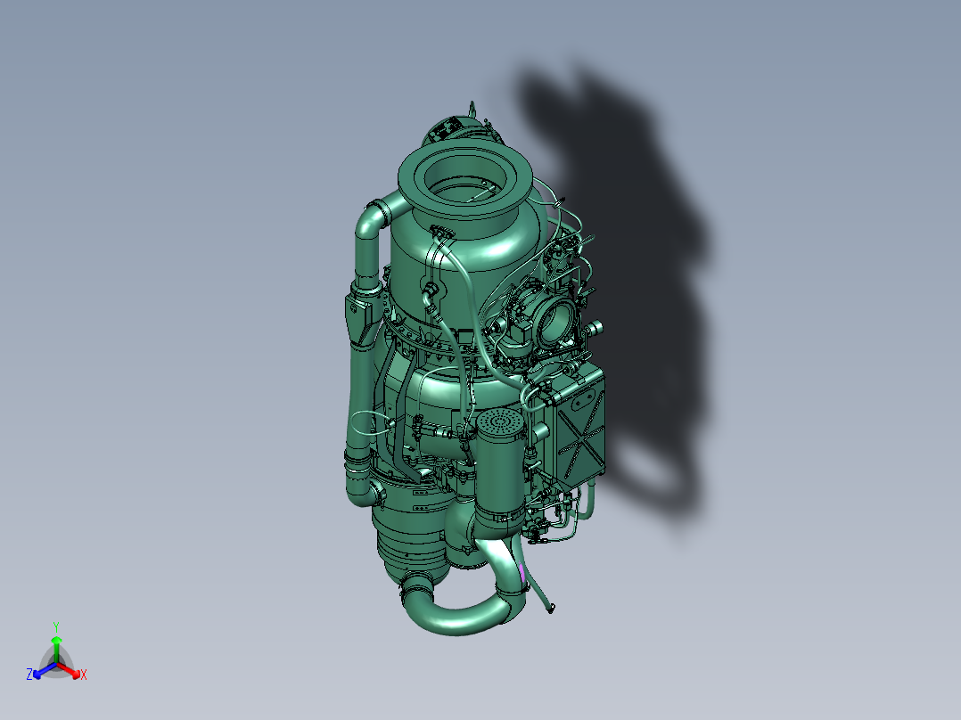 飞机大推力喷气式发动机