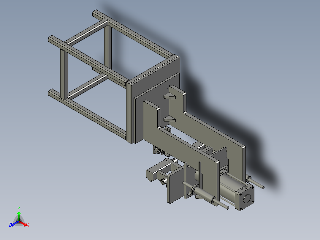 总成打紧工位3正等轴测图