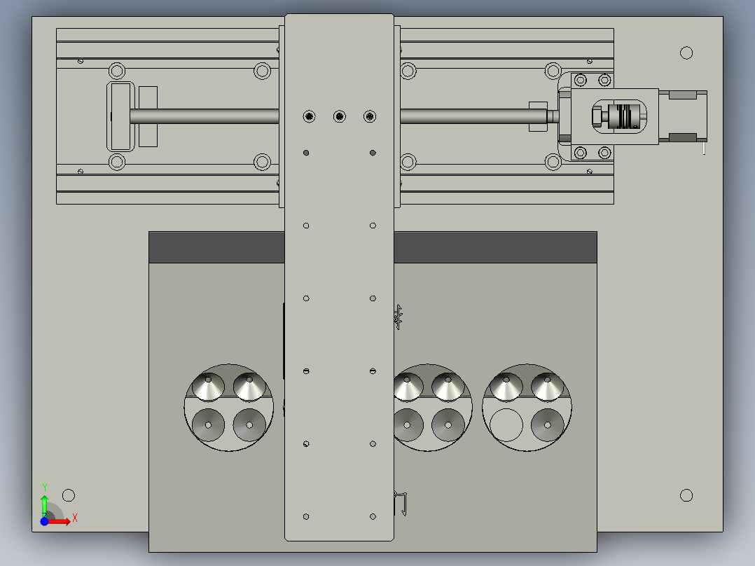 发动机缸体的耐用性测试前视图