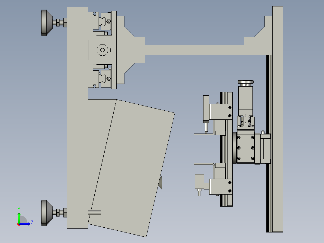 发动机缸体的耐用性测试左视图