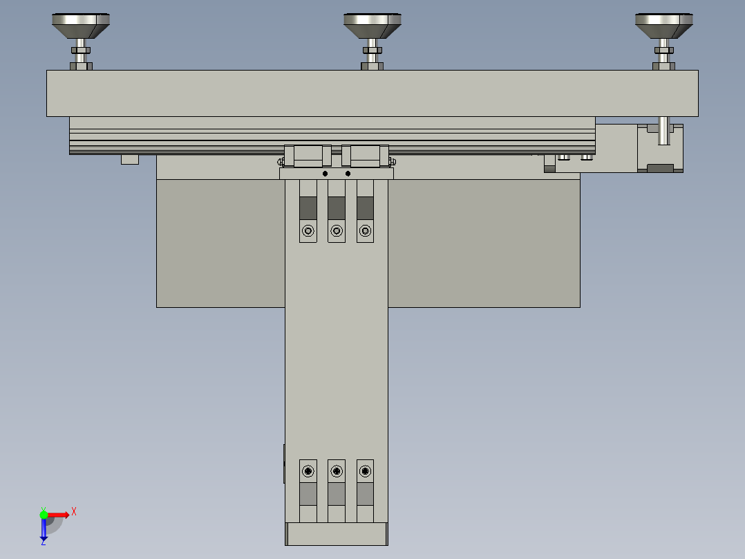 发动机缸体的耐用性测试俯视图