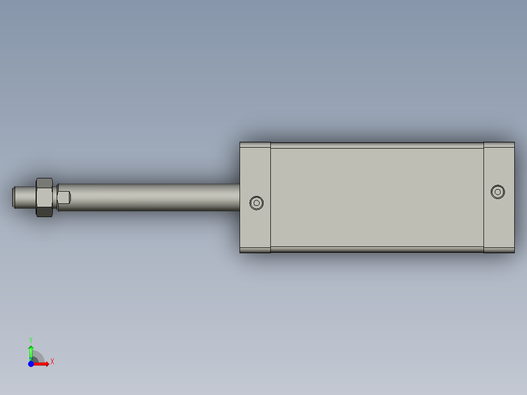气缸ACE25X60SB-y前视图