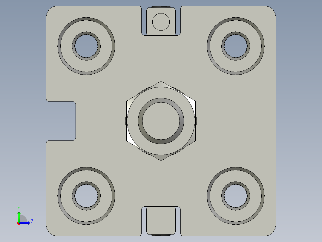 气缸ACE25X60SB-y左视图