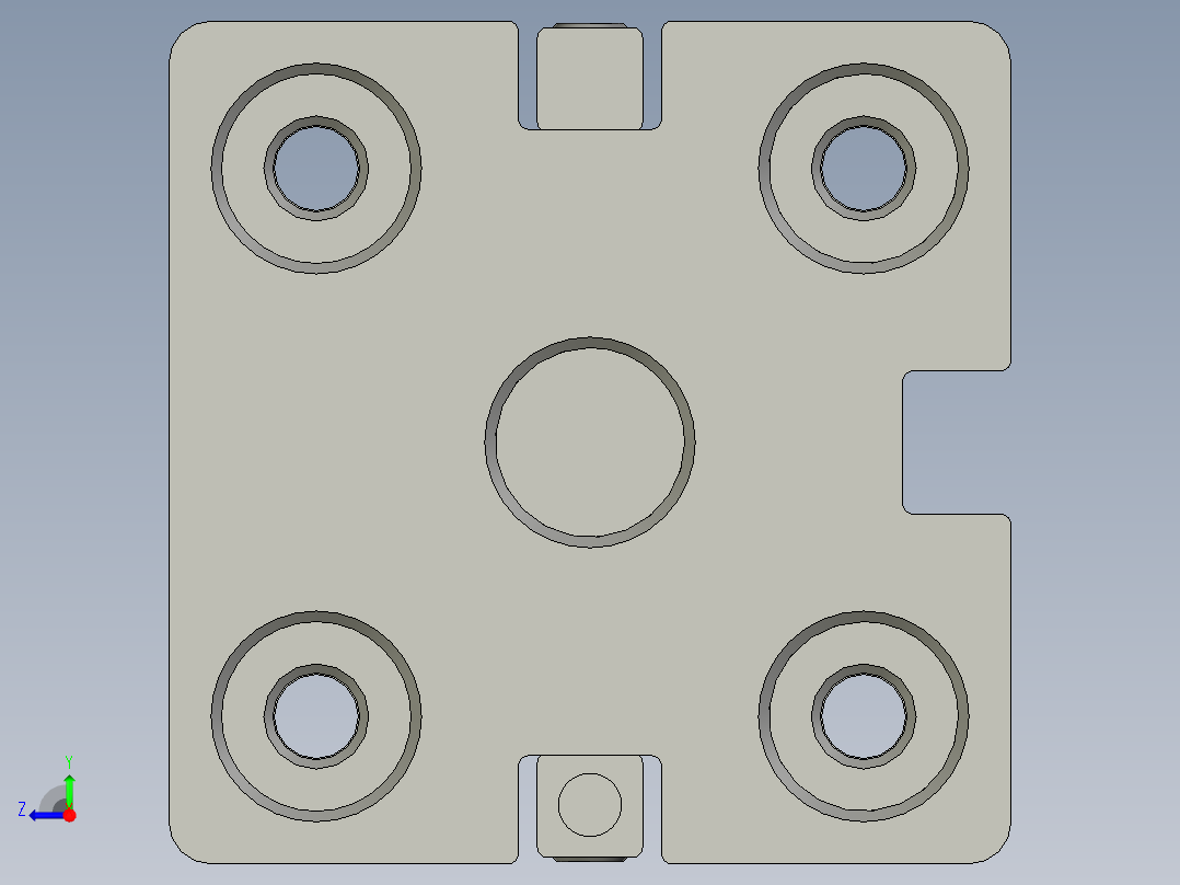 气缸ACE25X60SB-y右视图