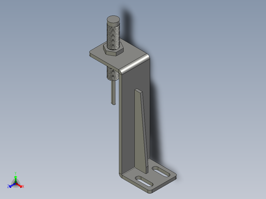 上料信号感应正等轴测图