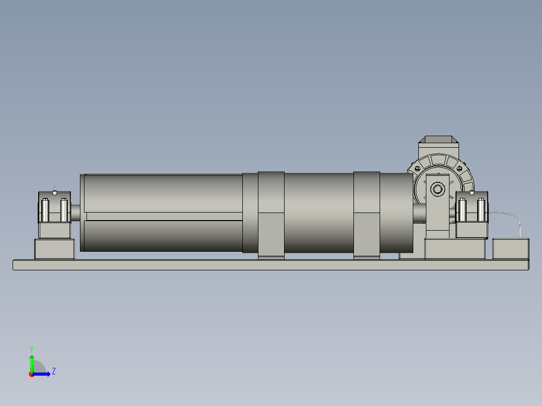 畜牧养殖用电动撒料机左视图