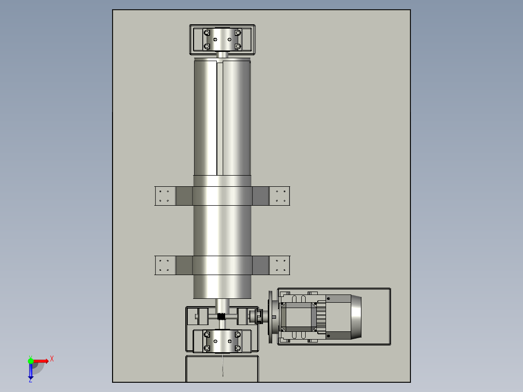 畜牧养殖用电动撒料机俯视图