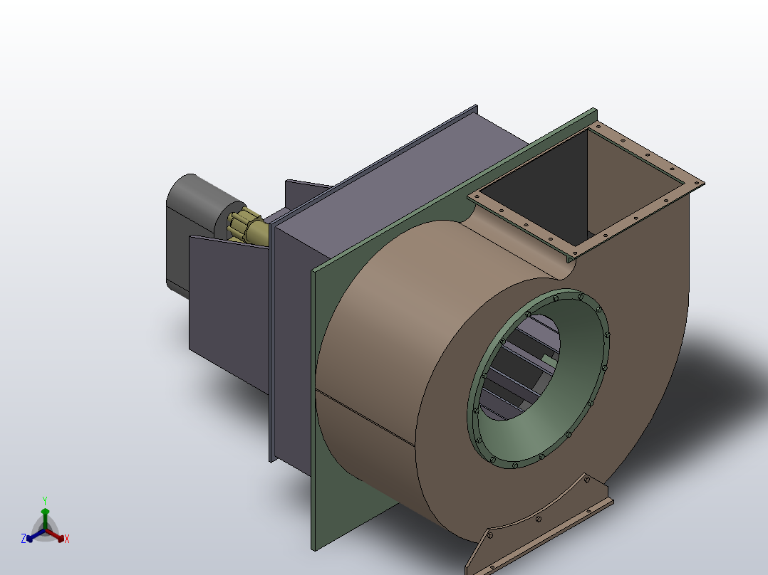 GW系列插入式高温风机[GW3.6#]主视图