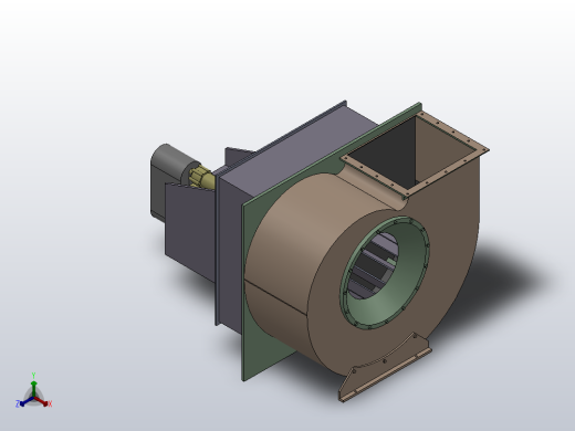 GW系列插入式高温风机[GW3.6#]正等轴测缩略图