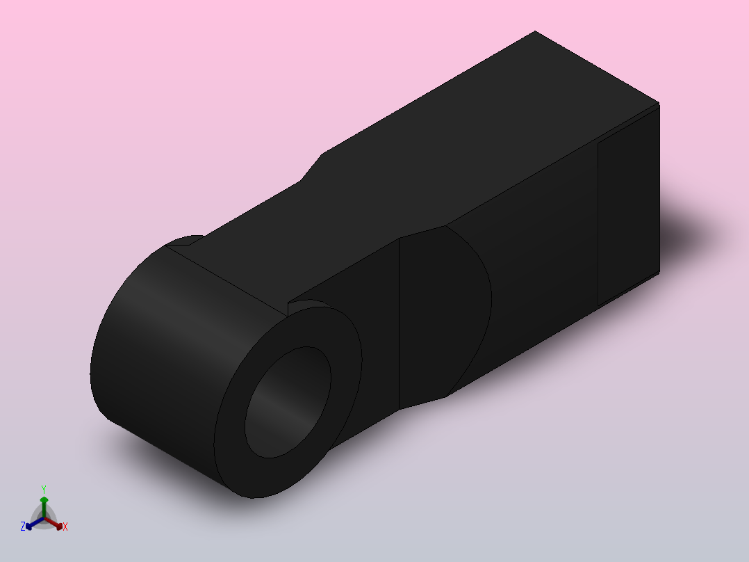 T单耳接杆[40]气缸附件主视图