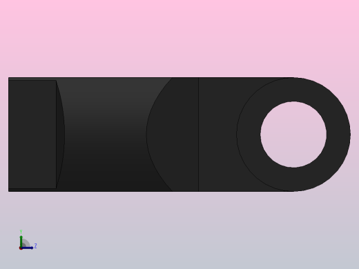 T单耳接杆[40]气缸附件左视缩略图