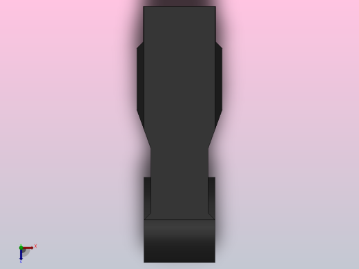 T单耳接杆[40]气缸附件俯视缩略图