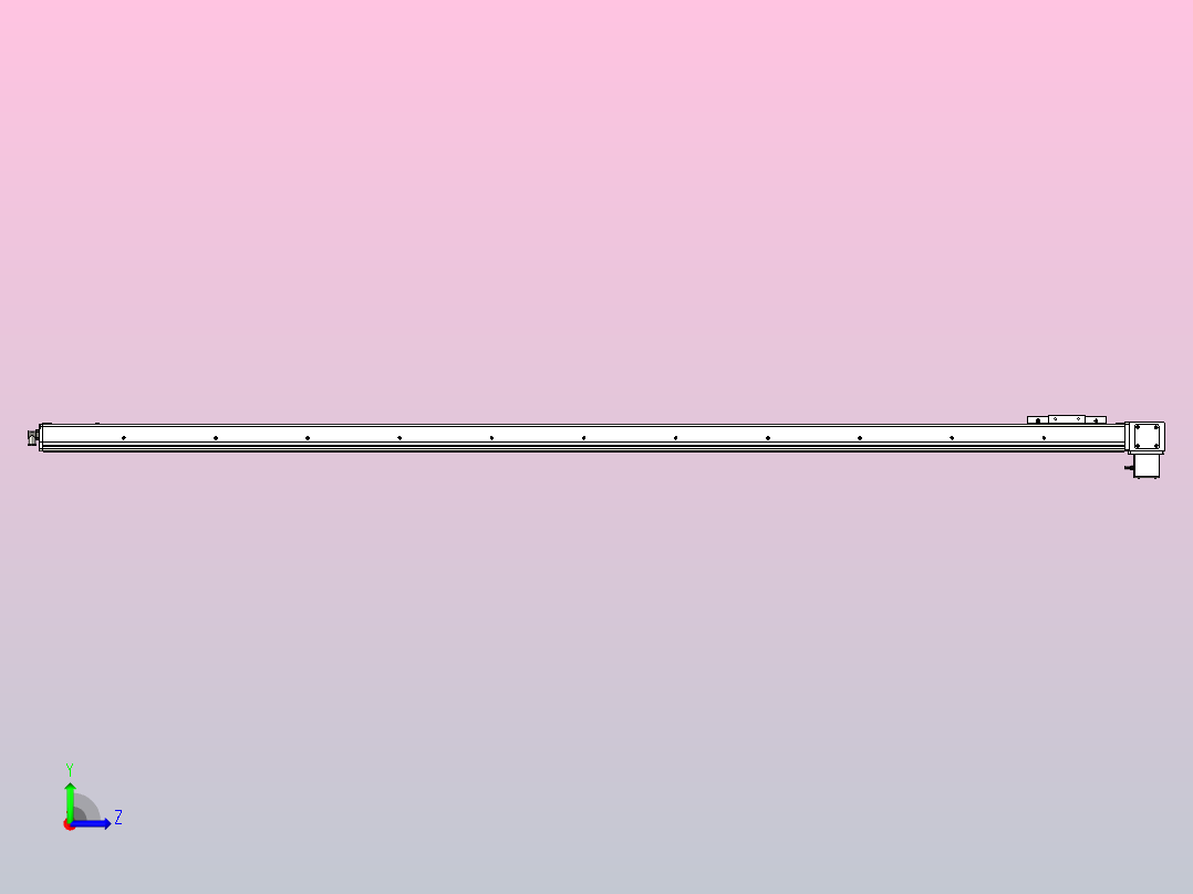 ECB10-2100-LD直线模组左视图