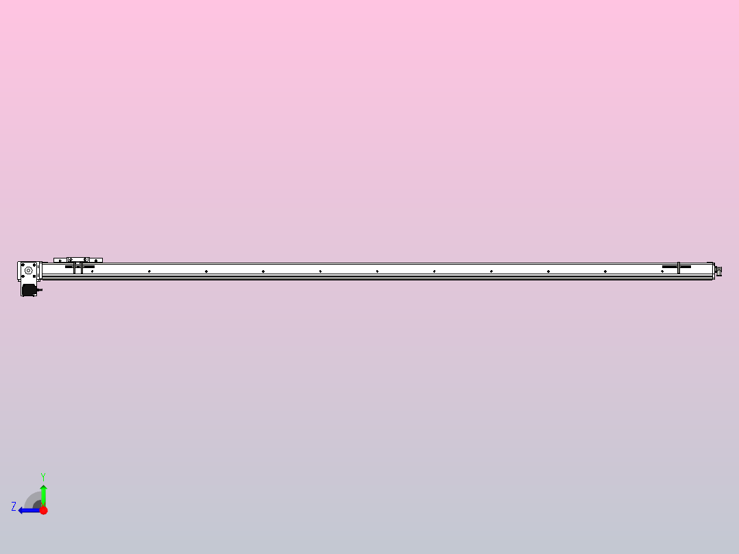 ECB10-2100-LD直线模组右视图