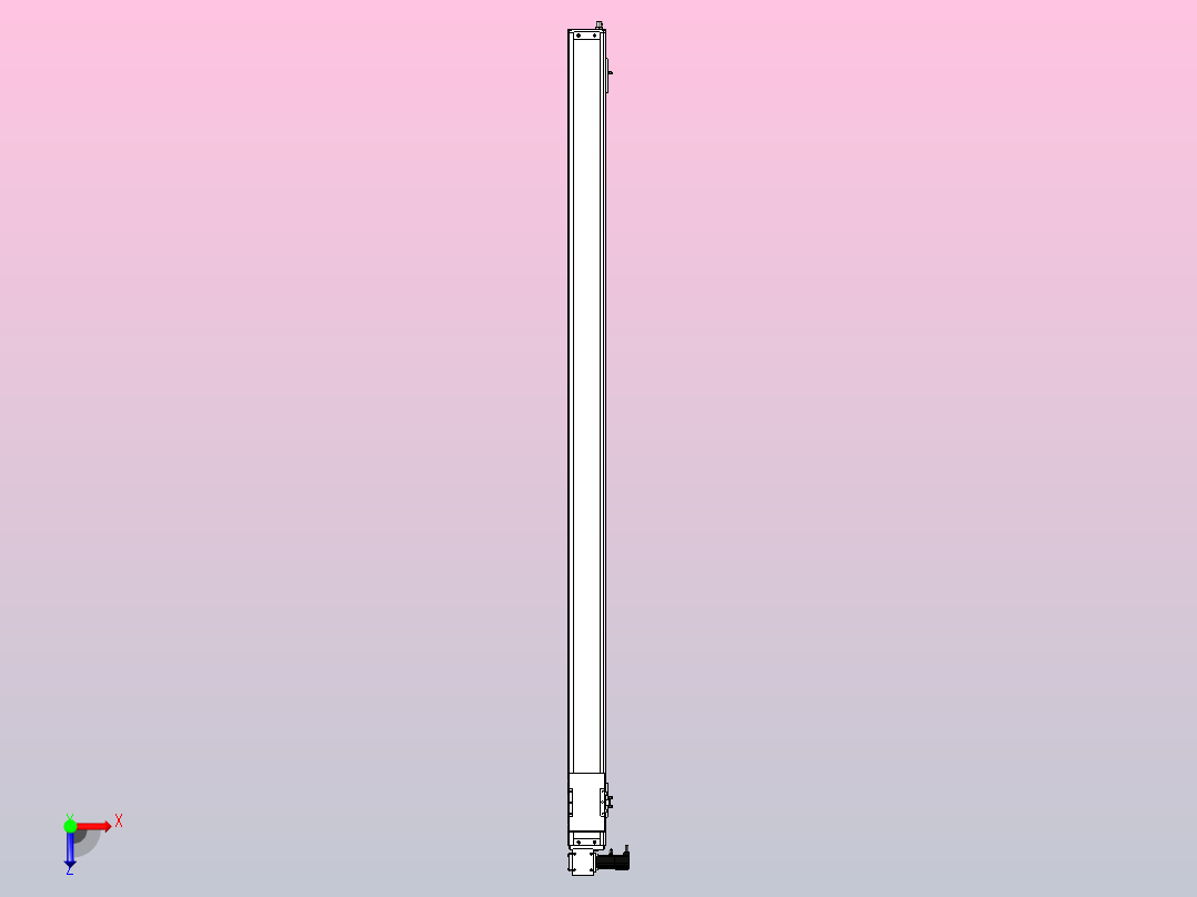 ECB10-2100-LD直线模组俯视图