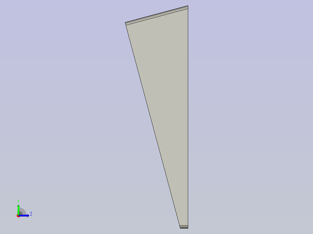 倾斜壁挂模型车左视图