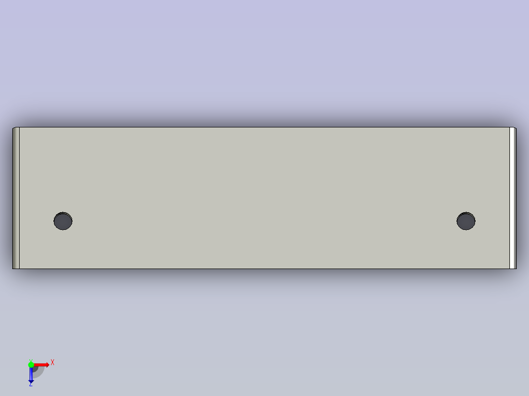 倾斜壁挂模型车俯视图