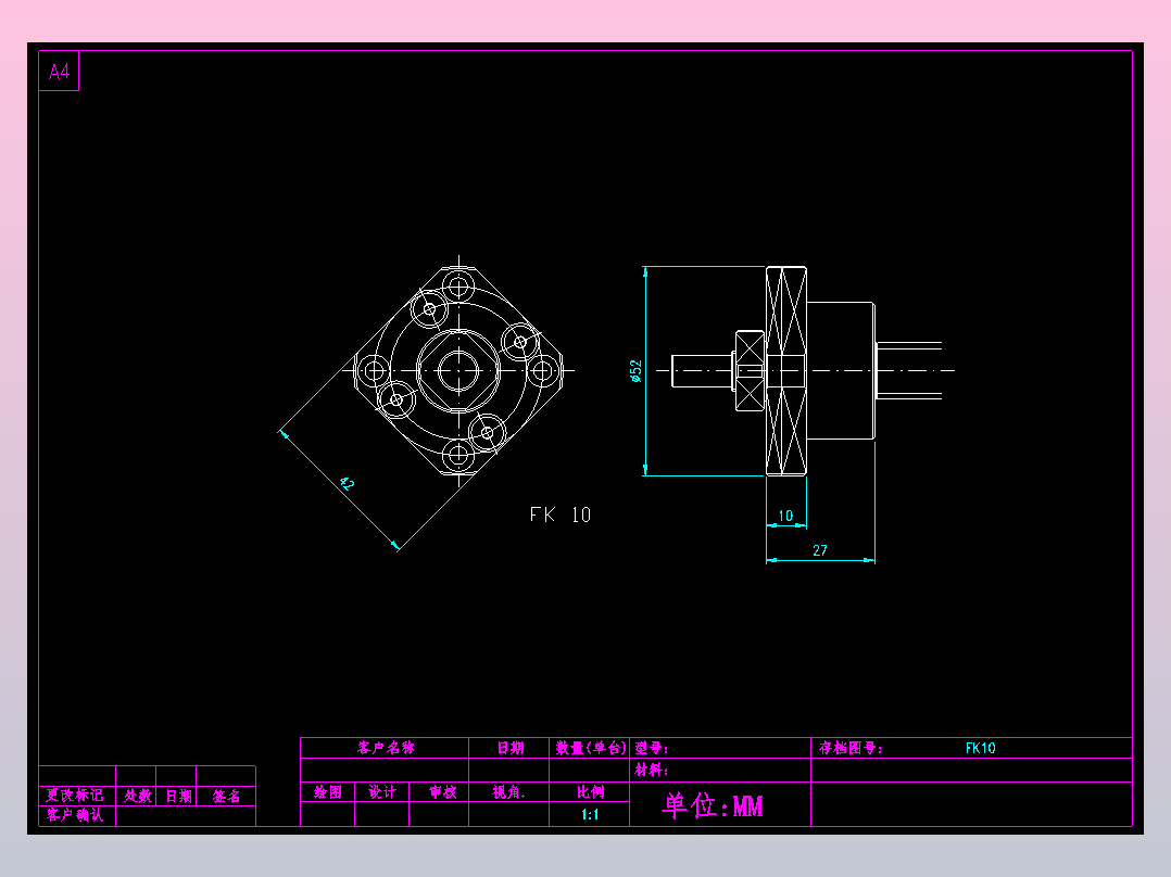FK10滚珠花健、支撑座、滚珠丝杠、交叉导轨、直线模组.dwg
