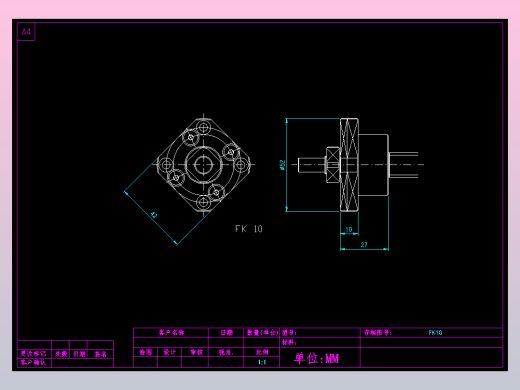 FK10滚珠花健、支撑座、滚珠丝杠、交叉导轨、直线模组.dwg