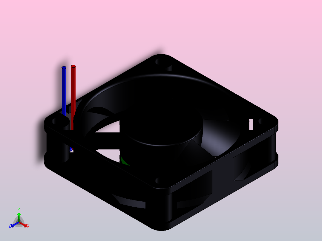 User Library-fan - pabst 512f_风扇正等轴测图