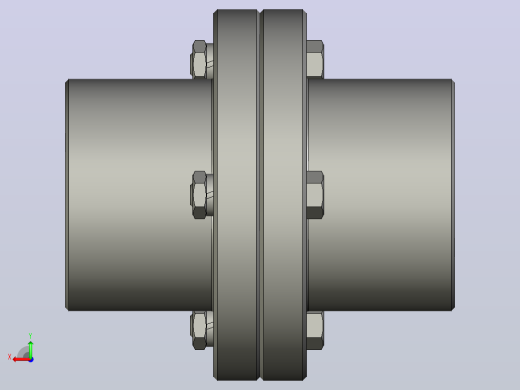 刚性法兰联轴器 1000Nm-d65mm后视缩略图