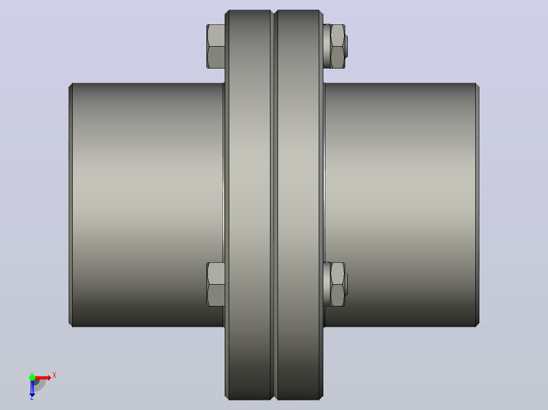 刚性法兰联轴器 1000Nm-d65mm俯视图