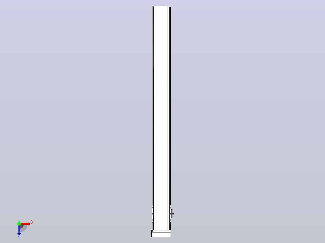 日规模组半封闭丝杆TPA-HNR-110D-1610C-L1100-MP-Y-P40-N3俯视图