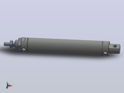 亚德客MBL32X150SCA气缸模型