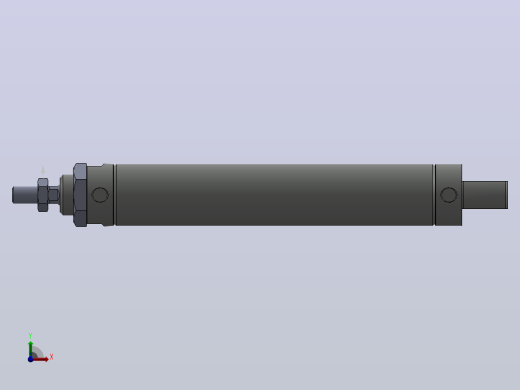 亚德客MBL32X150SCA气缸模型前视缩略图