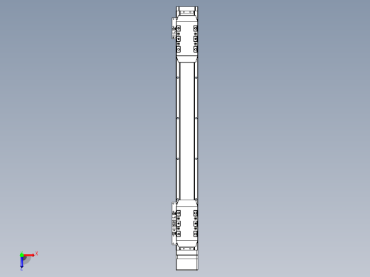 滚珠丝杠线性轴TPA-GCRS-50-1205C-L150-MP-M10-N3俯视缩略图