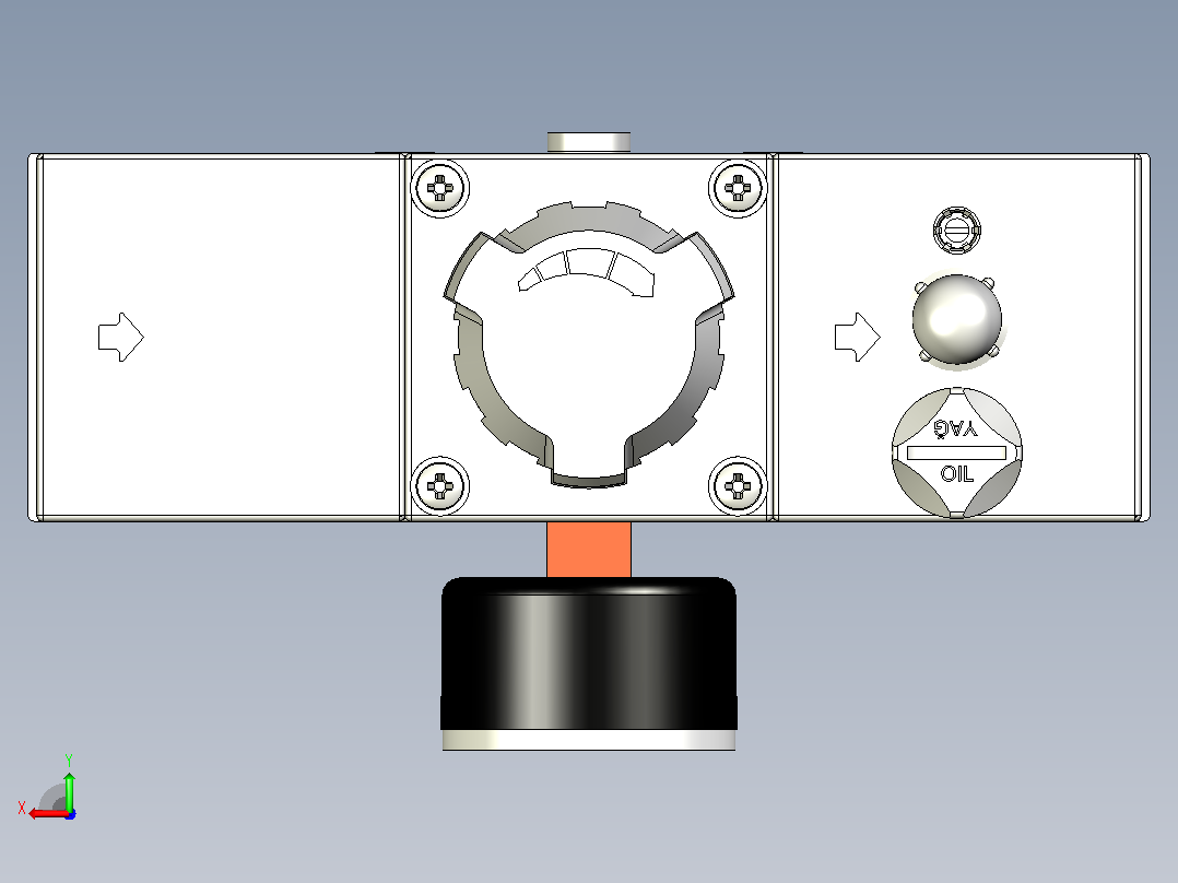 MFRY 1_4系列空气过滤器后视图