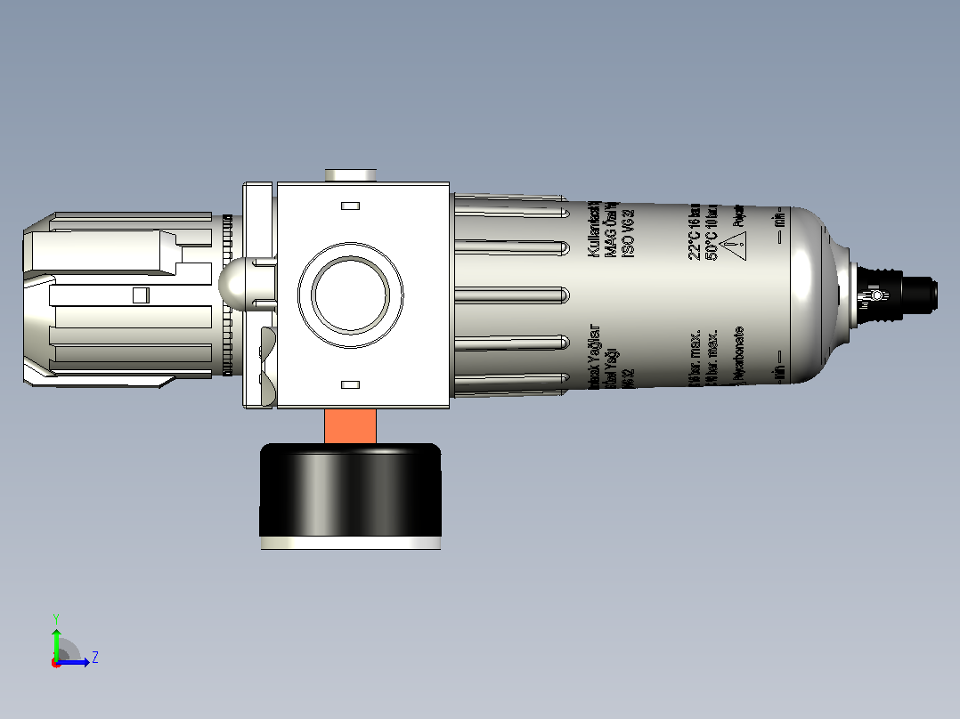 MFRY 1_4系列空气过滤器左视图