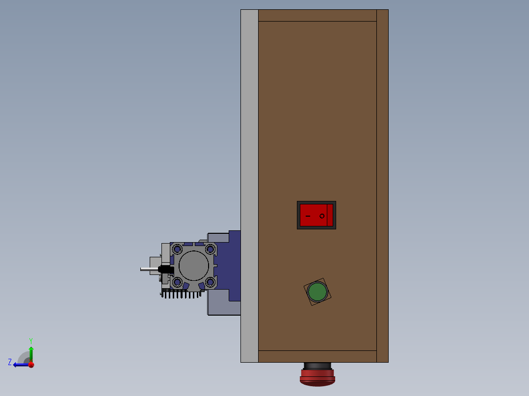 点火器线圈压合治具右视图