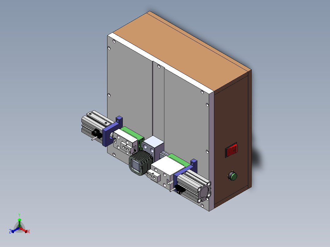 点火器线圈压合治具正等轴测图