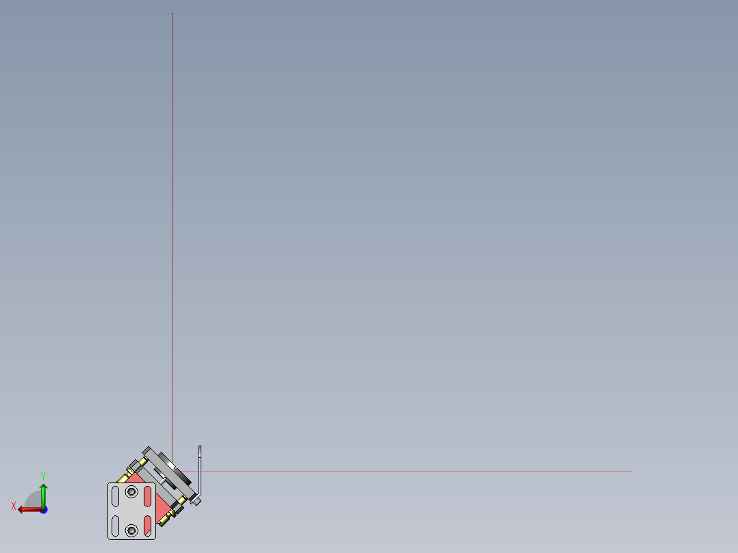 新型激光头结构和反镜机构后视图