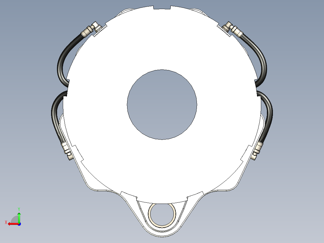 飞机刹车片3D模型后视图