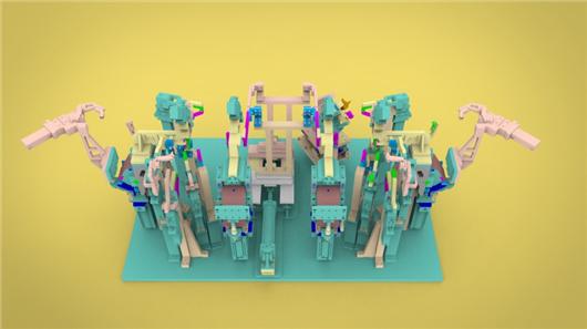 汽车仪表板横梁总成焊接夹具