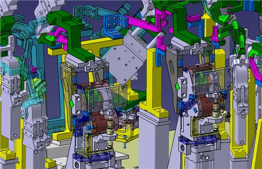 汽车仪表板横梁总成焊接夹具