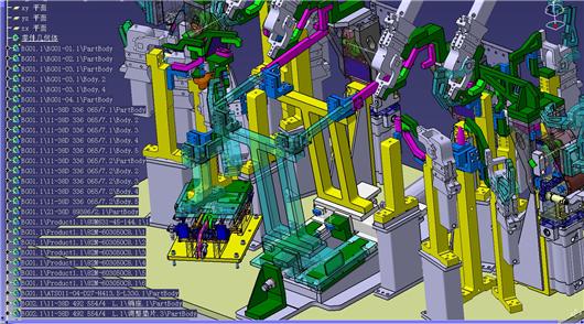 汽车仪表板横梁总成焊接夹具