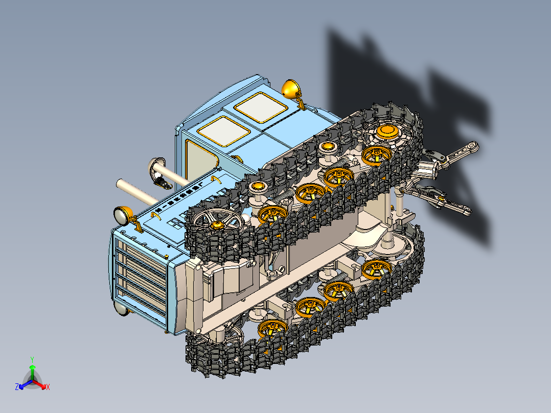 拖拉机设计图档3D模型
