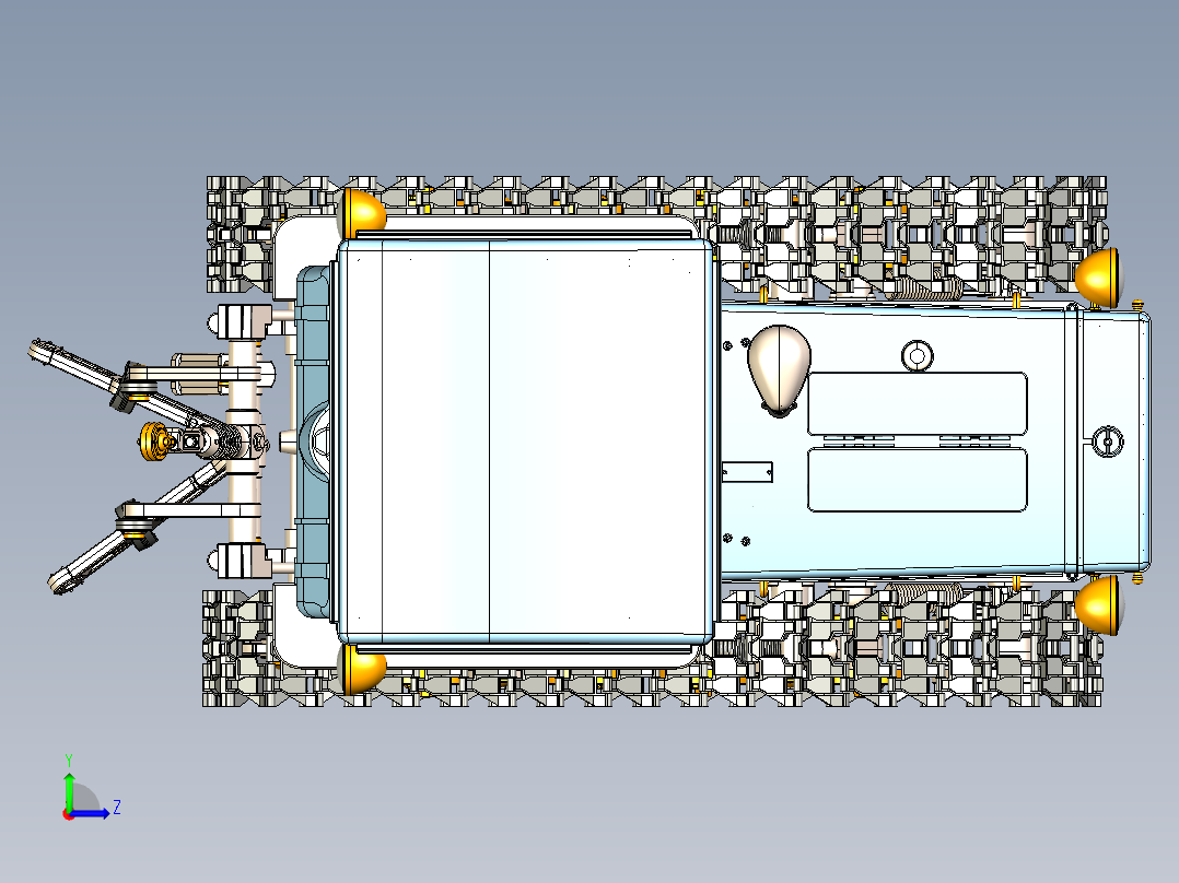 拖拉机设计图档3D模型左视图
