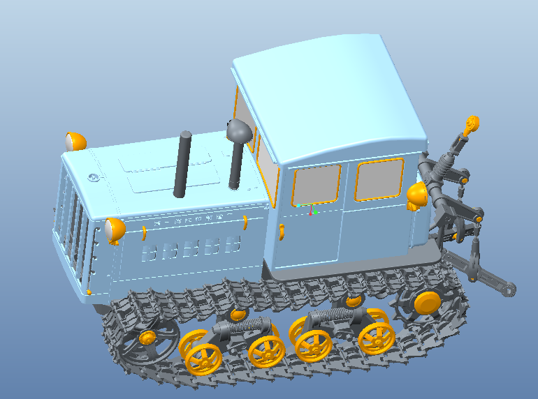 拖拉机设计图档3D模型