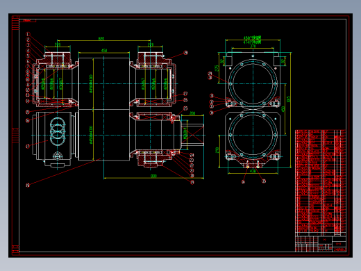 二辊平整机辊系图全套18张
