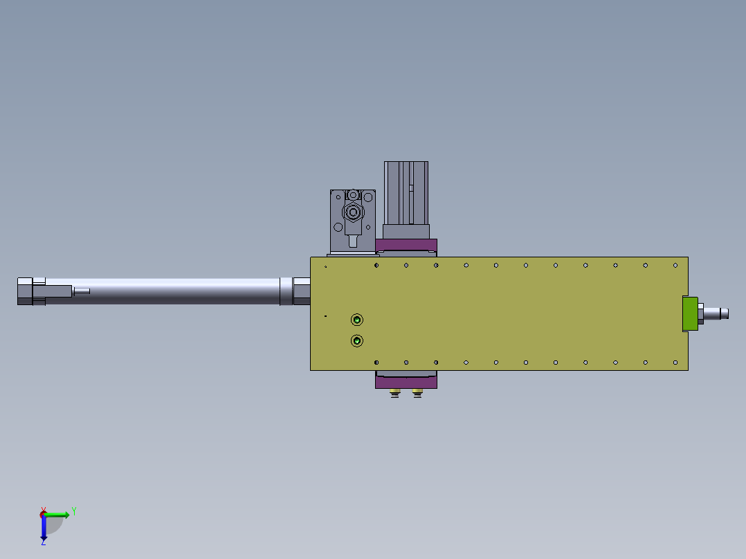 气缸二位上下搬运后视图