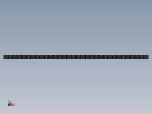 彩色公头100mil（2.54mm）系列-DS1021_black_1x32p_100mil_Type43_rev1.0前视缩略图