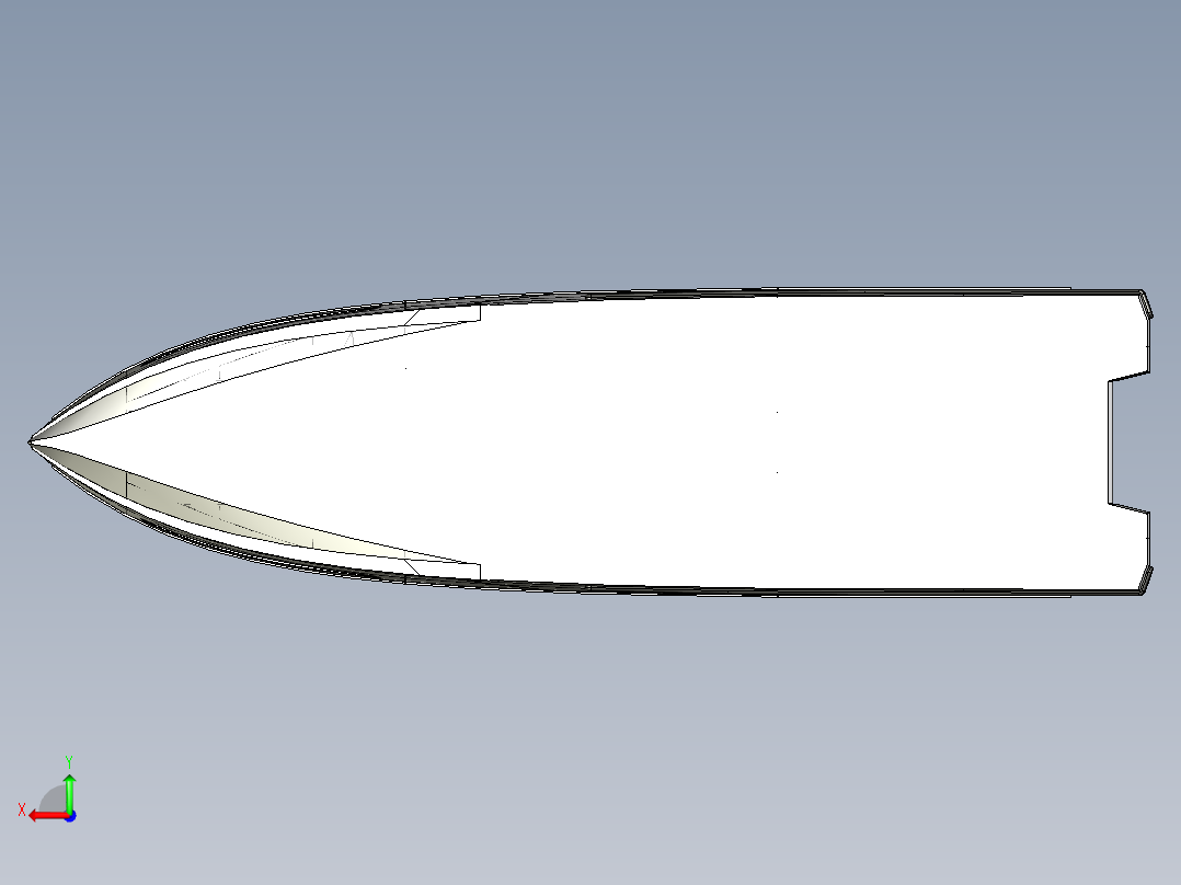 摩托艇模型图后视图